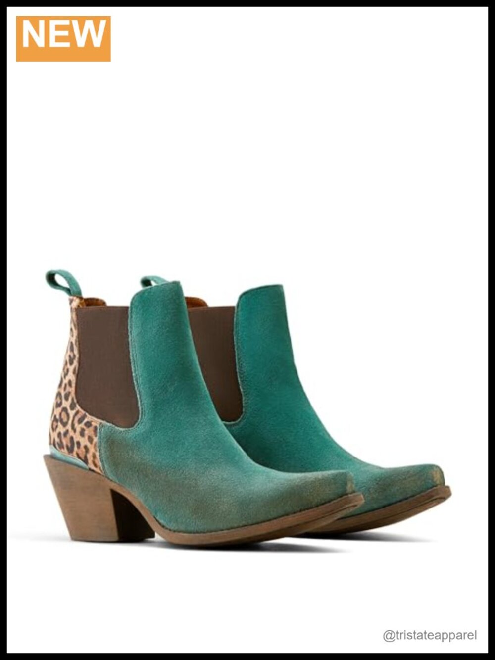 Ariat Bradley Western Boots Faux Leather Mid-Calf Pull-On